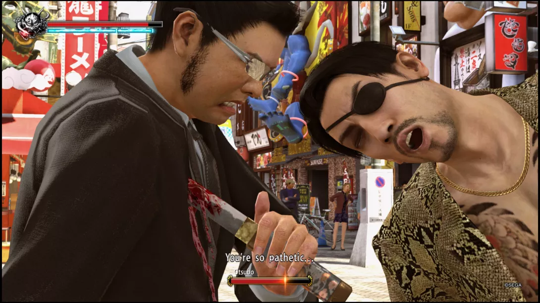 YAKUZA KIWAMI 2 Goro Majima puukottaa