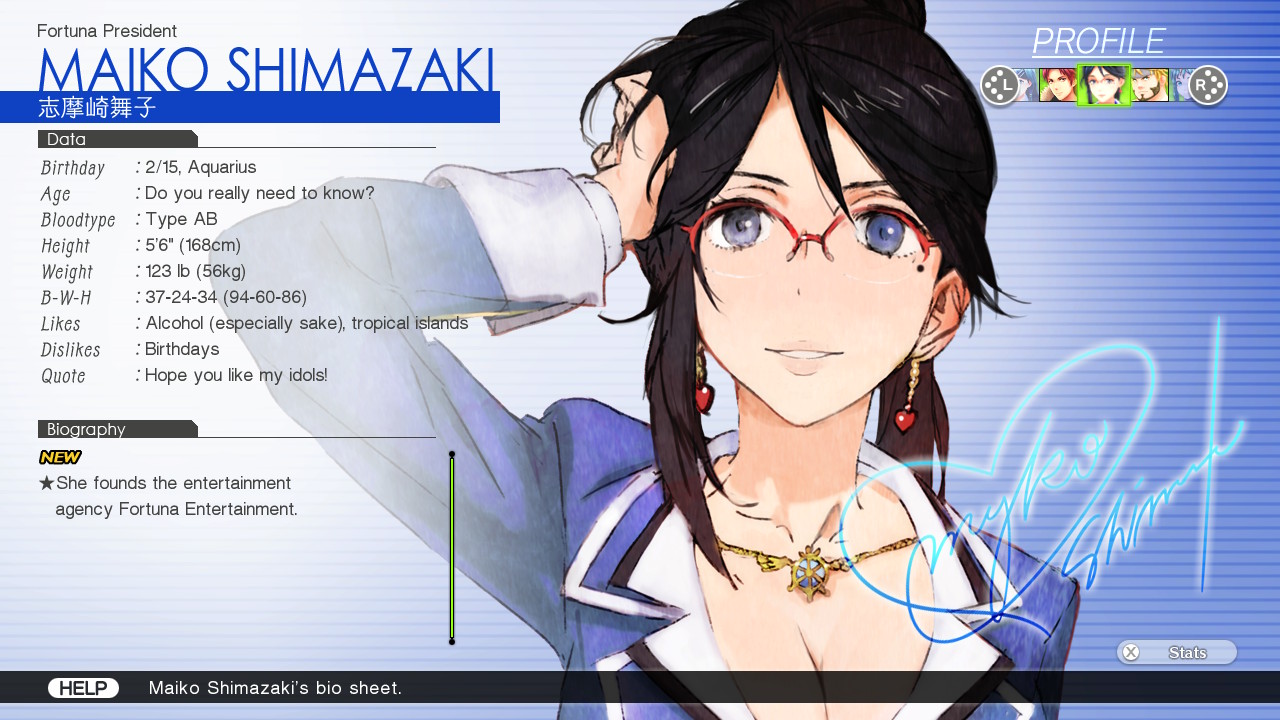 Tokyo Mirage Sessions #FE Encore yhden ei-pelattavan hahmon kuvaus