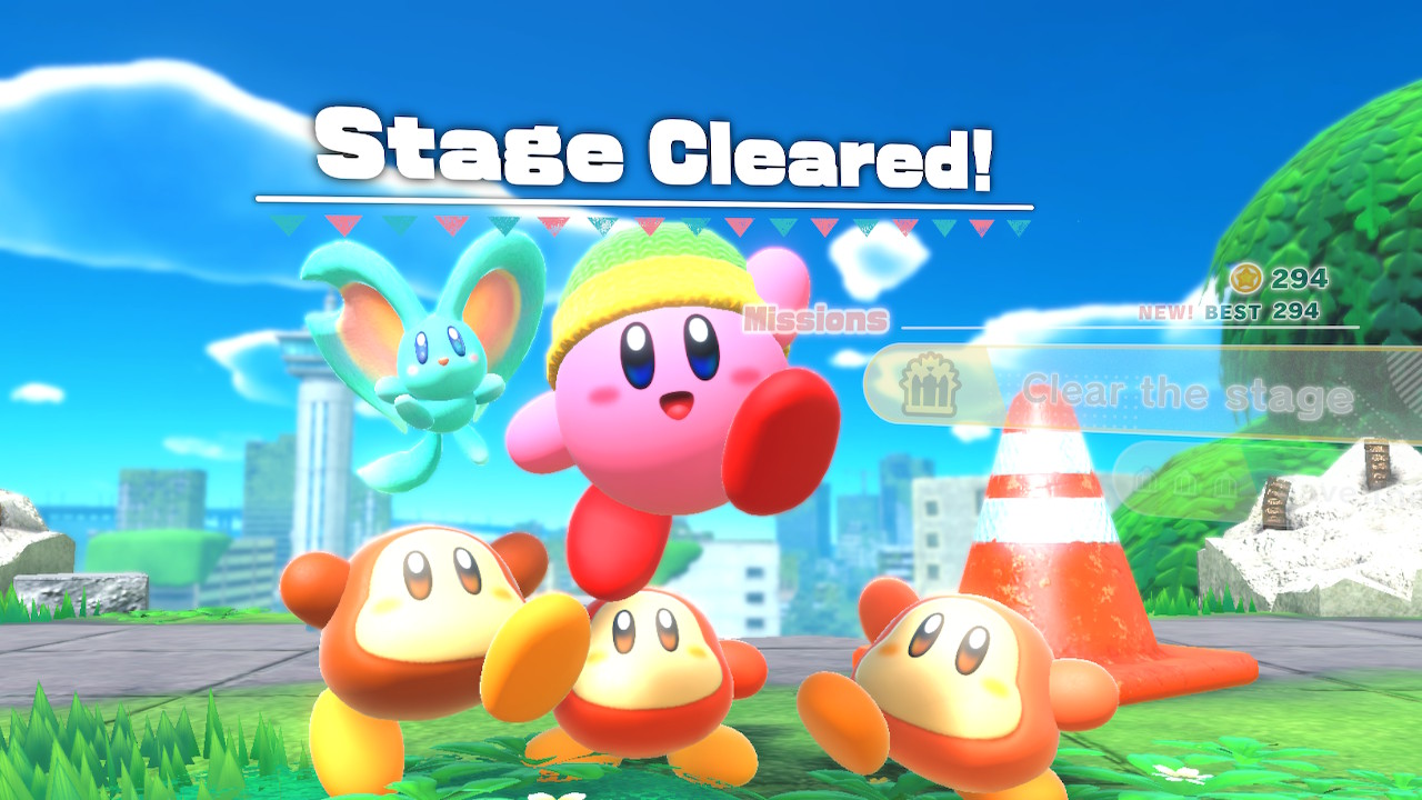 Kirby and the Forgotten Land – kenttä läpäisty