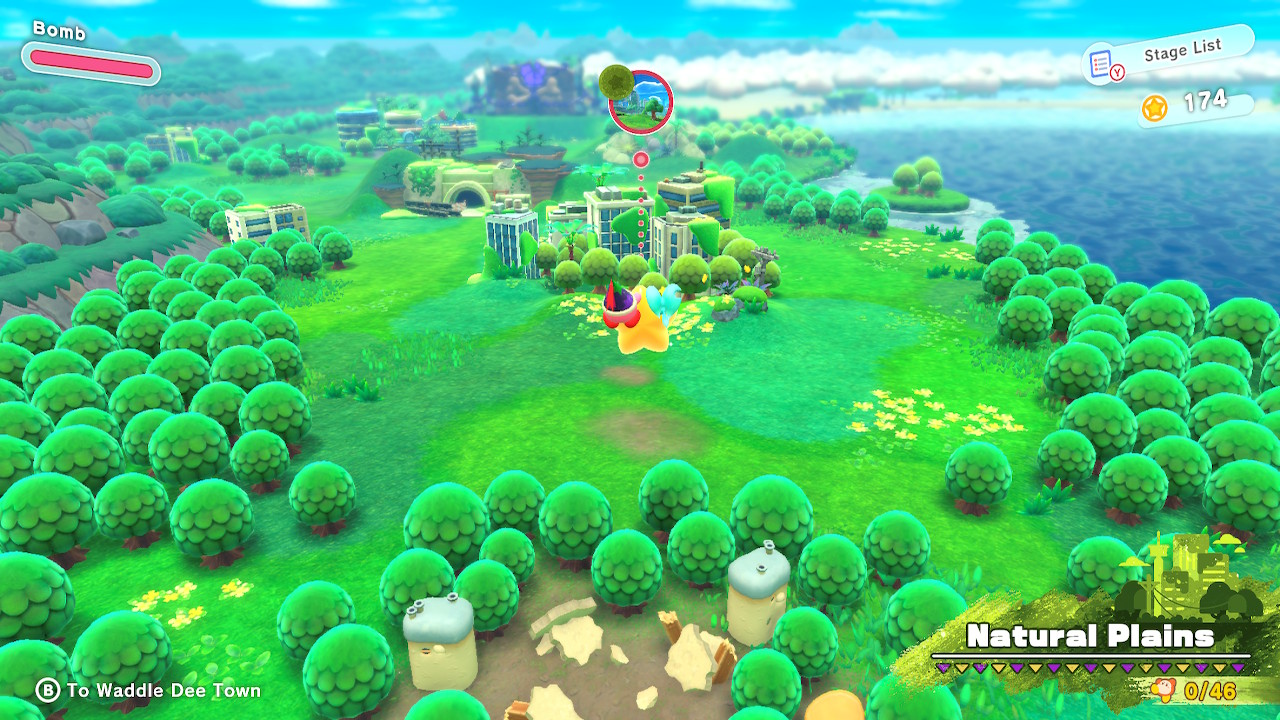 Kirby and the Forgotten Land – maailmankartta