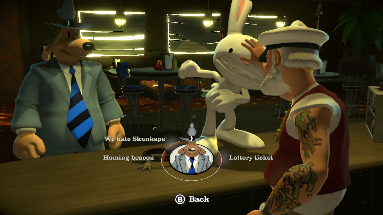 Sam &amp; Max: The Devil's Playhouse – Remastered_Vanhus-Stinky ja Max eivät tule toimeen
