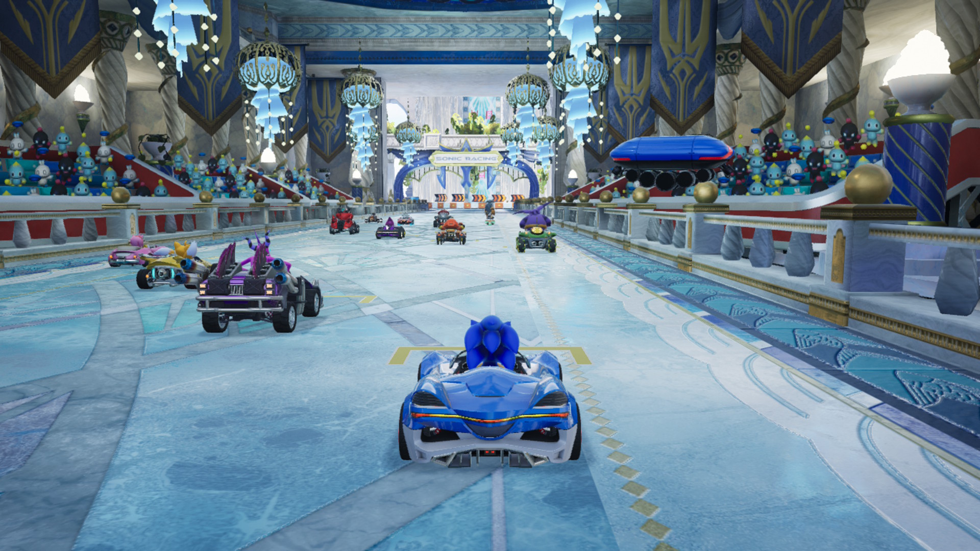 Sonic Racing: CrossWorlds_Sonicin roolissa peruskaaralla