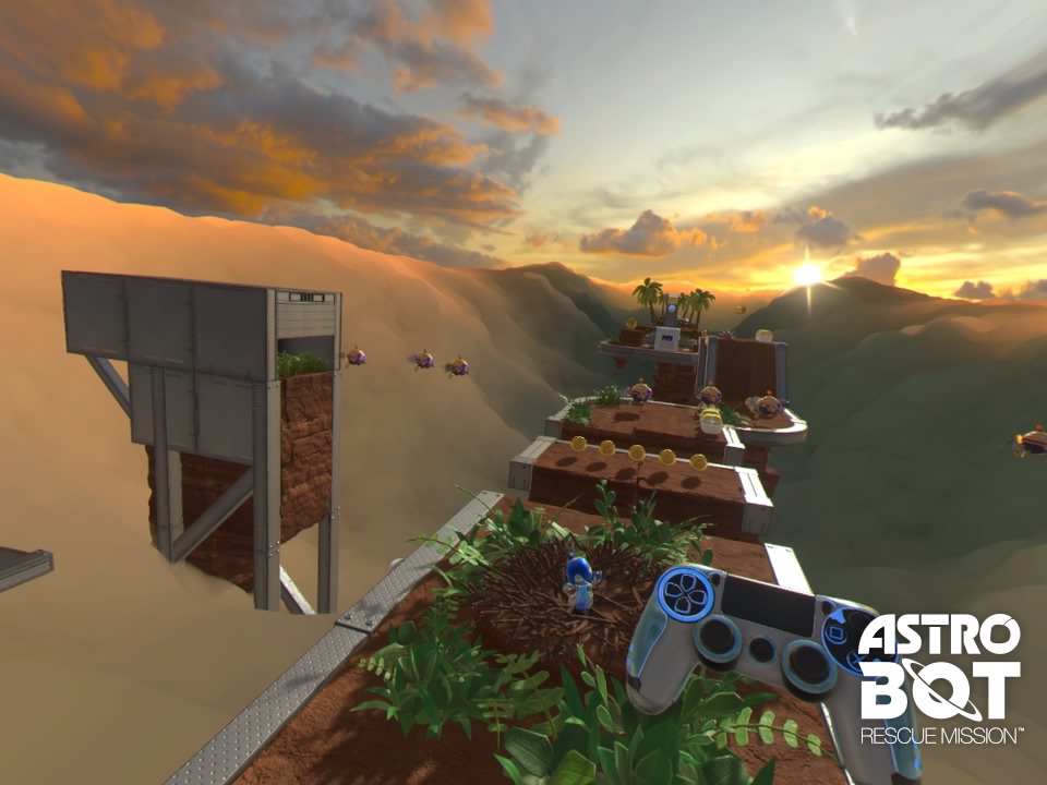 ASTRO BOT Rescue Mission - Pikkubotti kulkee kohti valoa