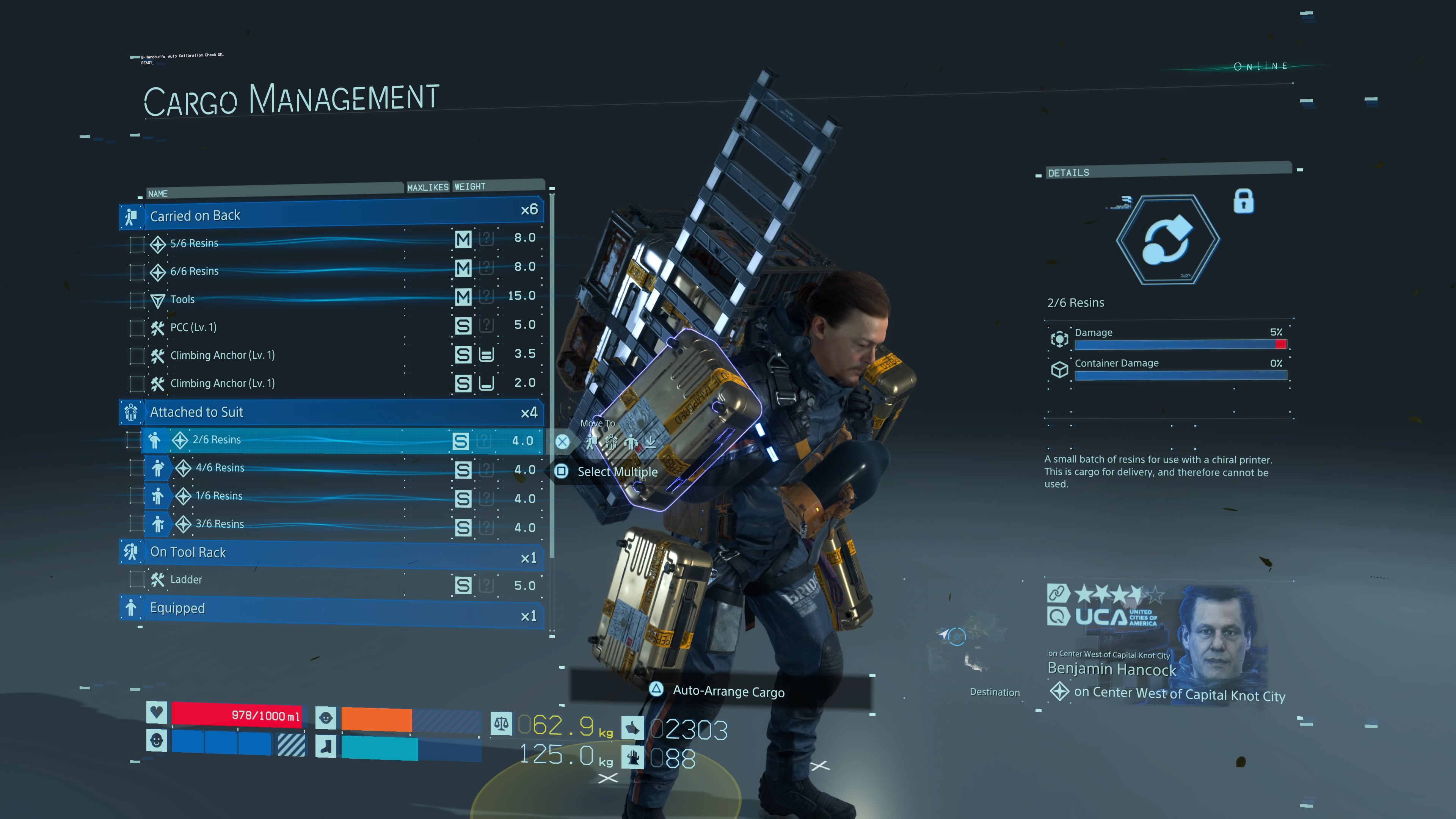 Death Stranding Cargo