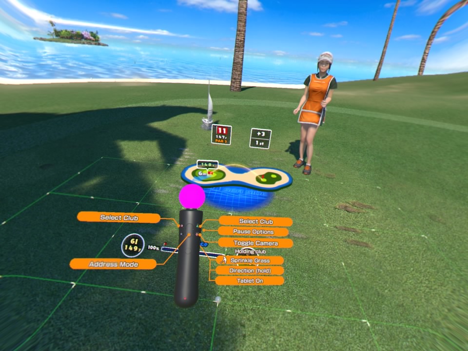 Everybody's Golf VR - Kontrollien esittely