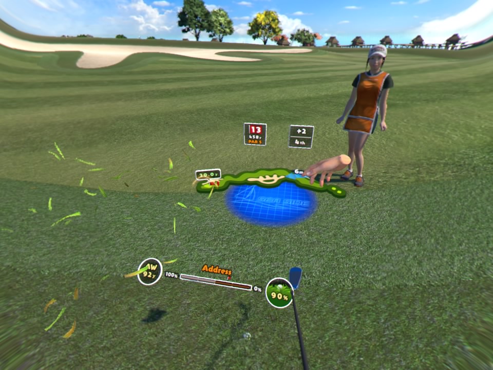 Everybody's Golf VR - Tarkastetaan tuulen suunta