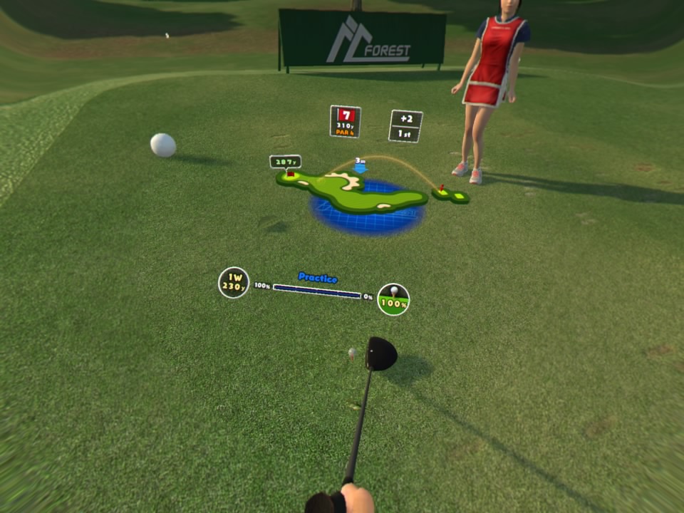 Everybody's Golf VR - Yleiskuva väylästä