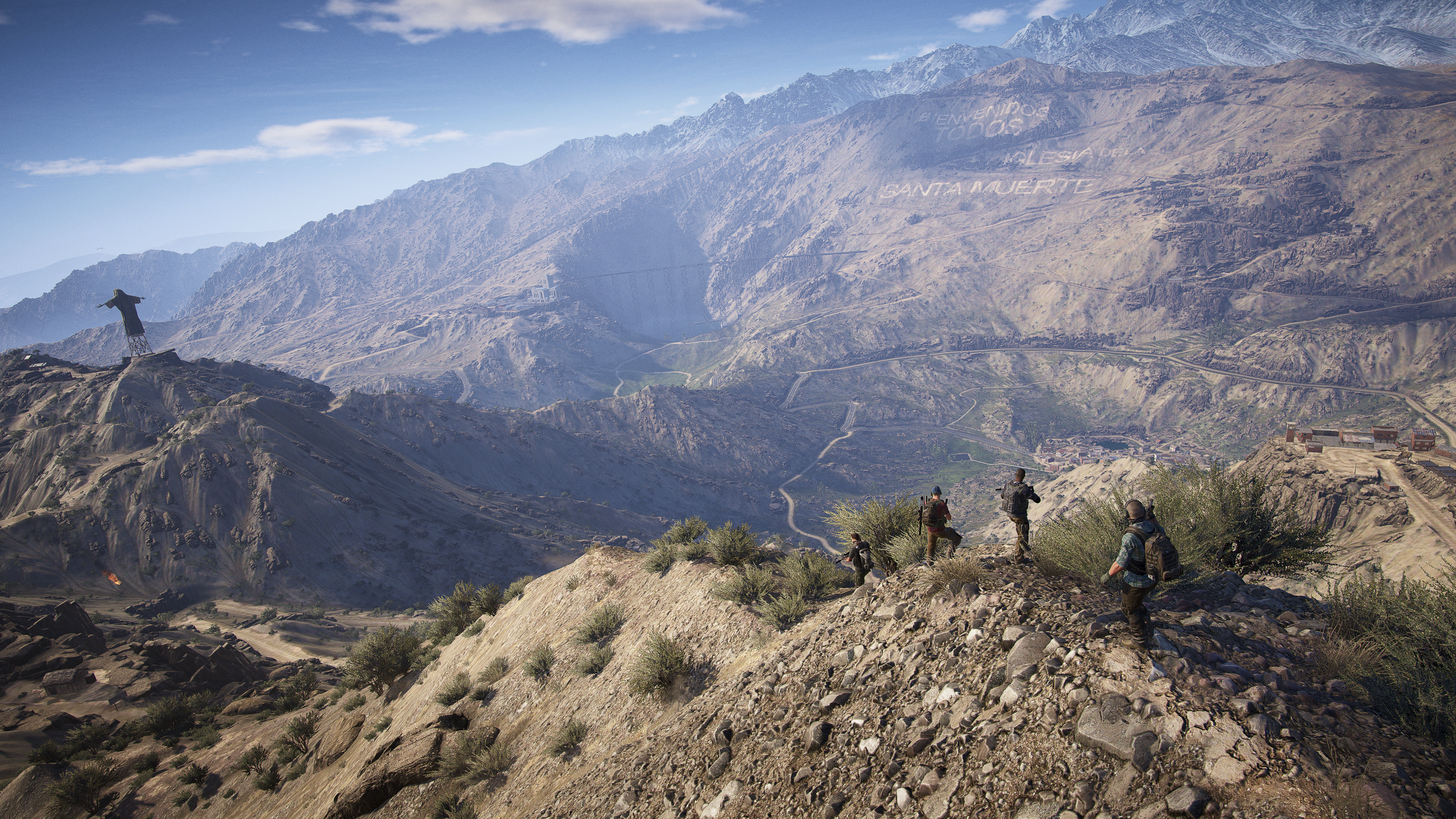 Ghost Recon Wildlands, maisema vuorten huipulta