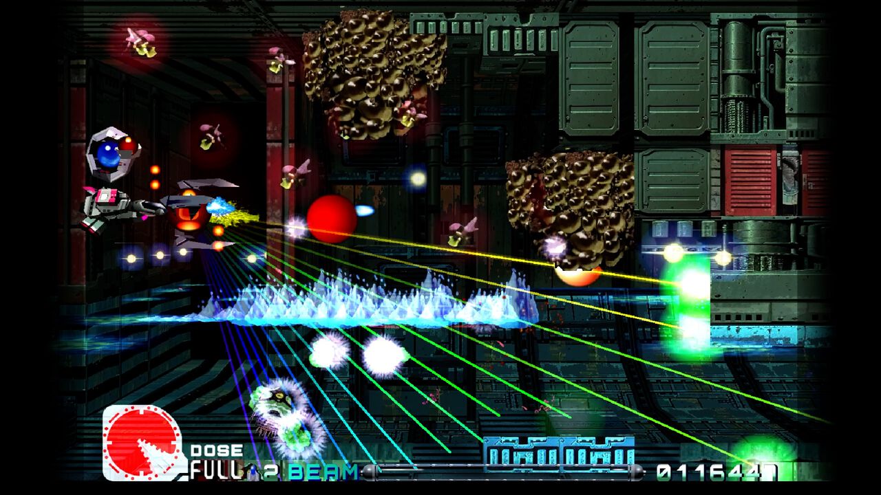 R-Type Delta HD Boosted Alus ampumassa ampiaisen pesiä