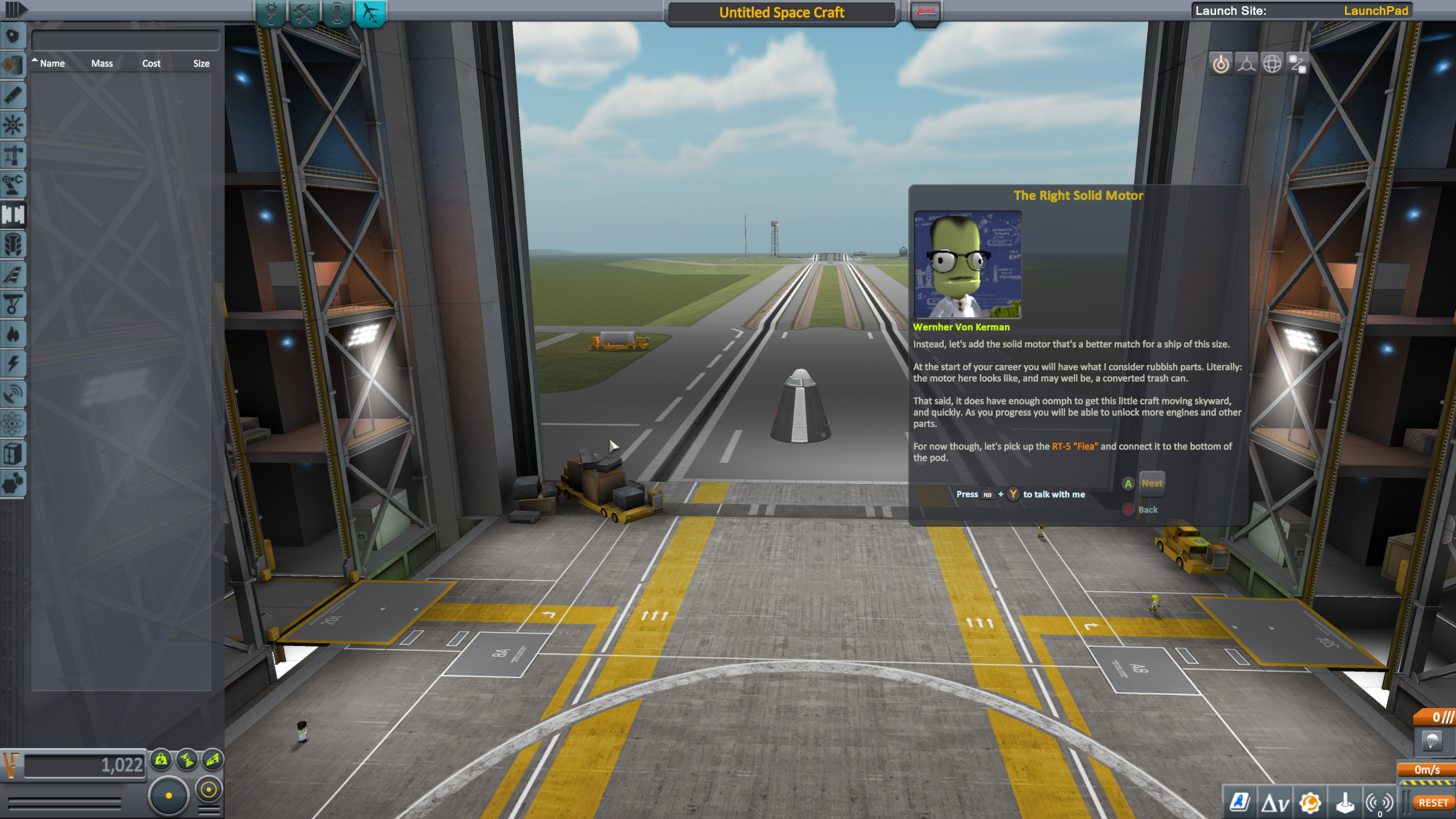 Kerbal Space Program Enhanced Edition: Rakennusmoodi