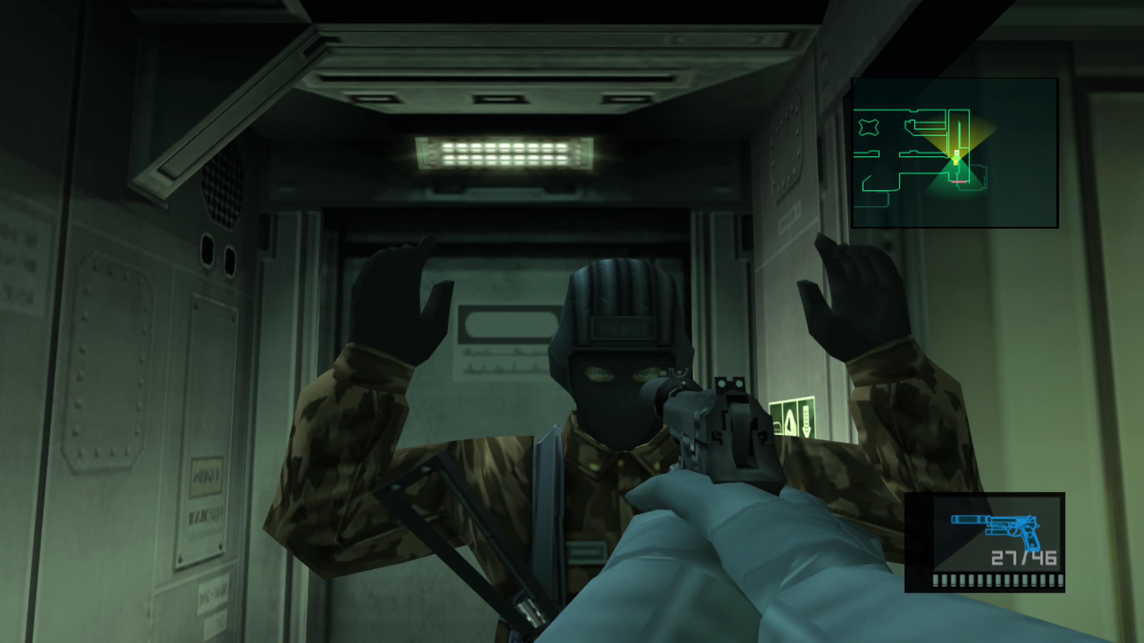 METAL GEAR SOLID 2_ Sons of Liberty - Master Collection Version_käpälät kattoon