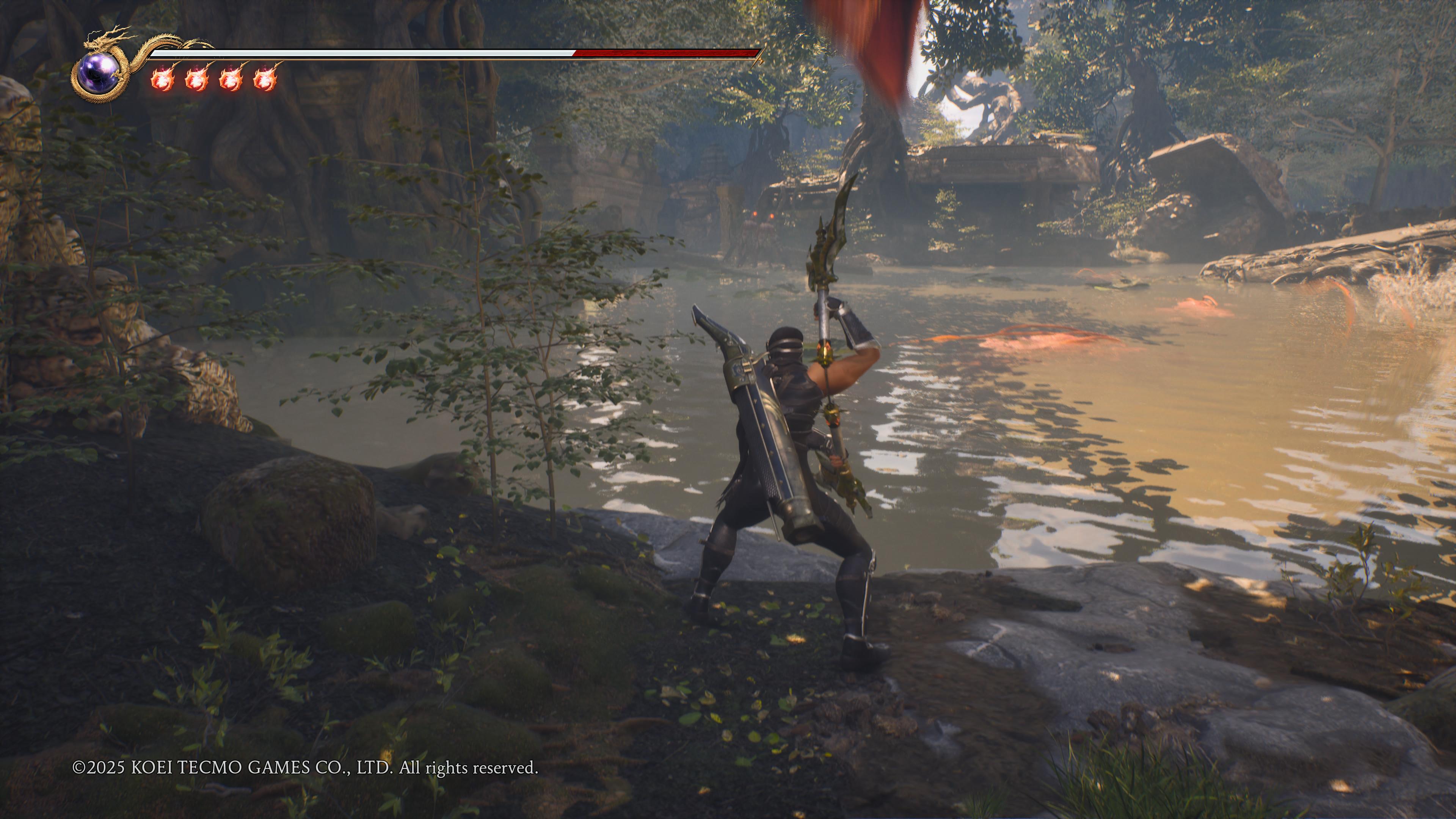 NINJA GAIDEN 2 Black_Veden alla piilee vaarallisia olioita