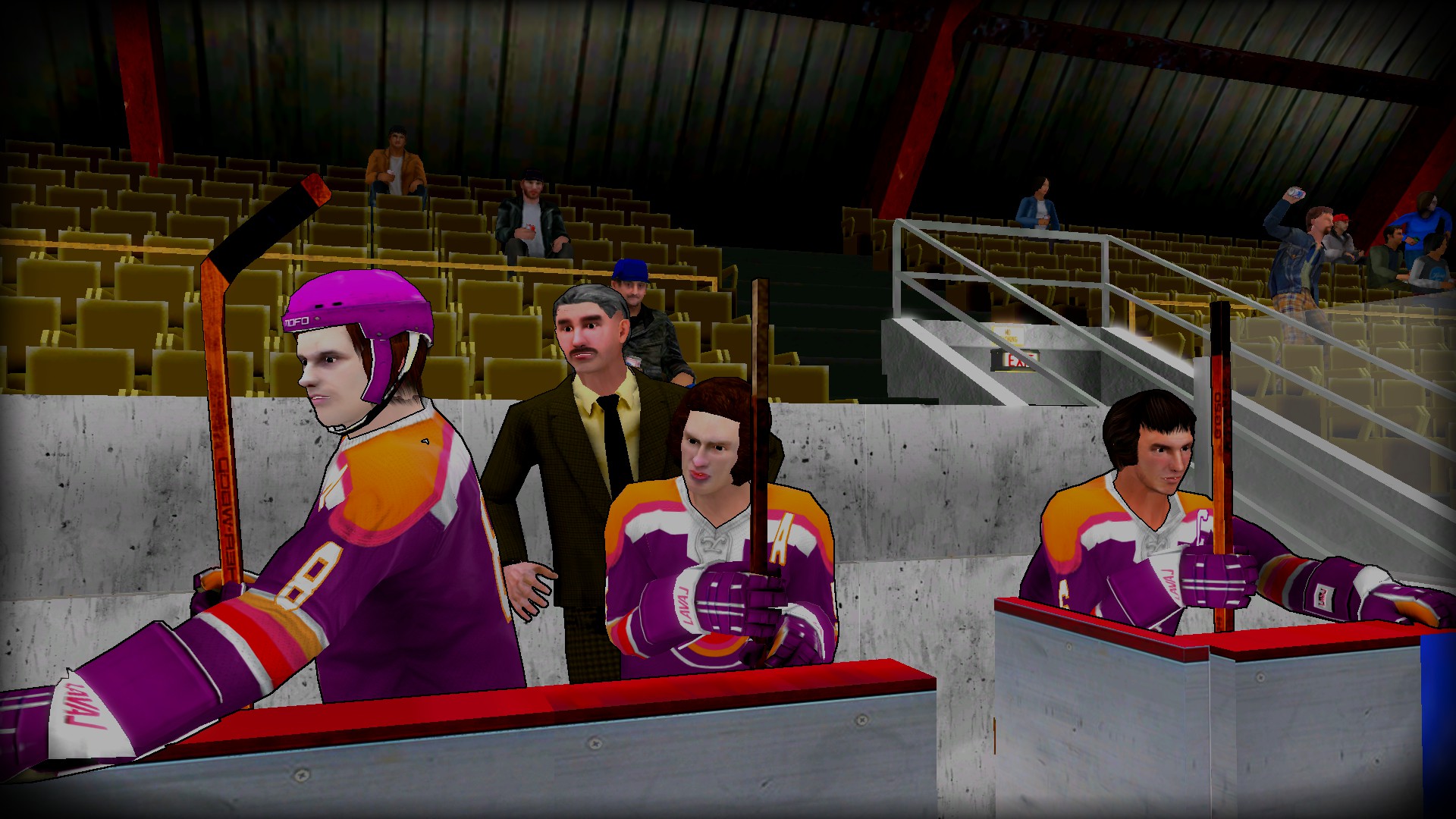 Old Time Hockey: Vaihtopenkki