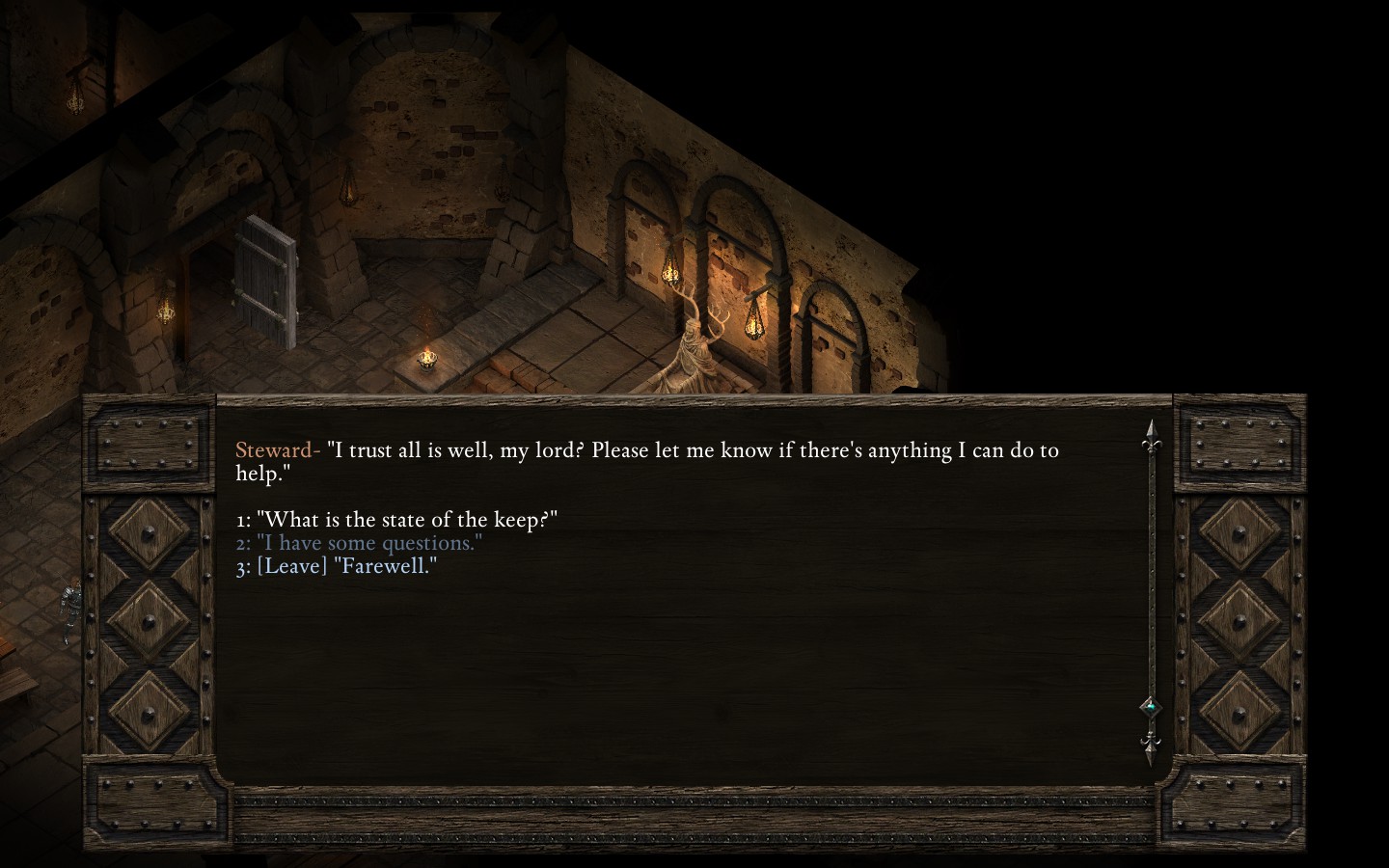Pillars of Eternity - Sijaishallitsijan raportti