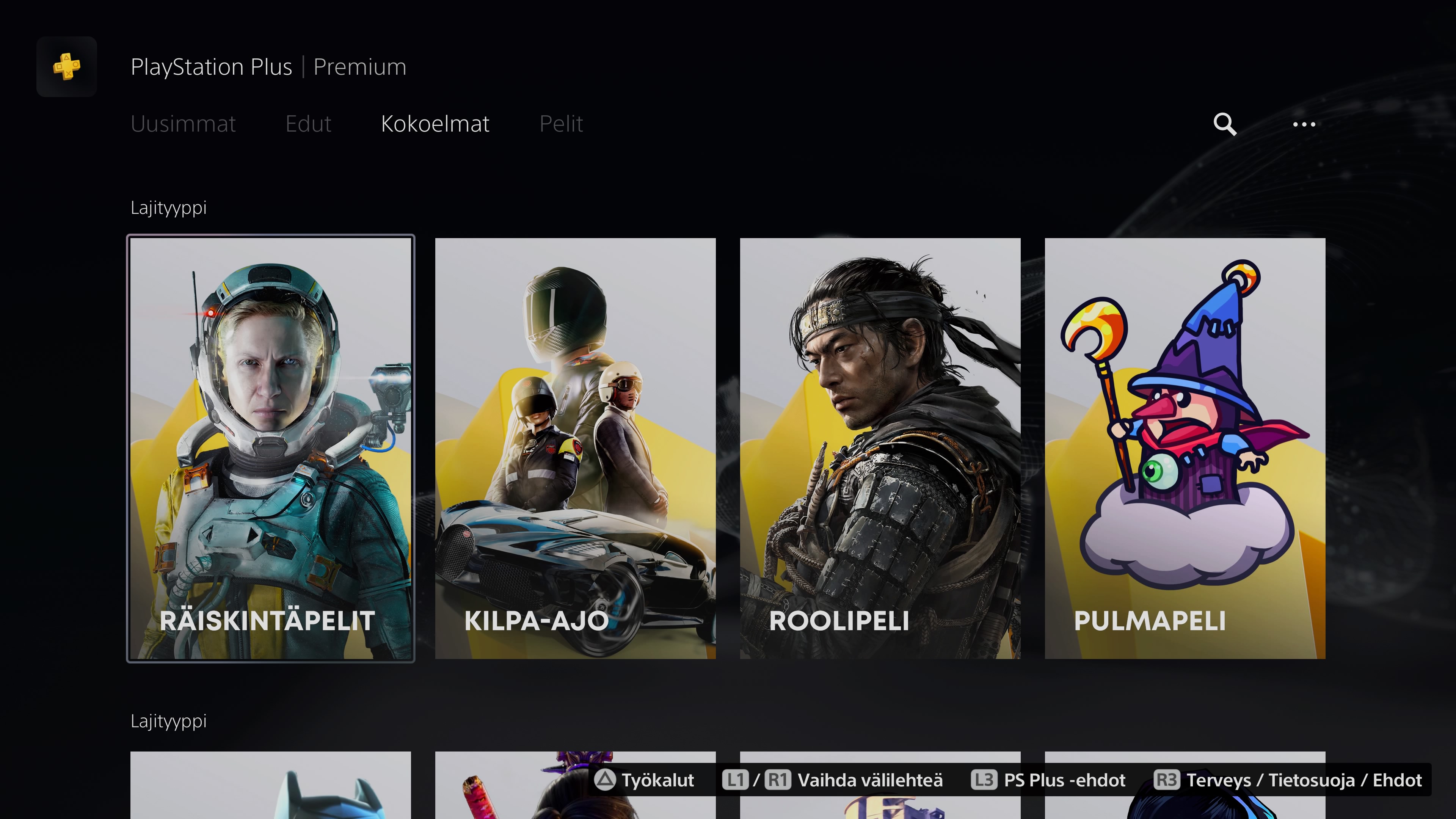 Playstation Plus Premium - Lajityypit