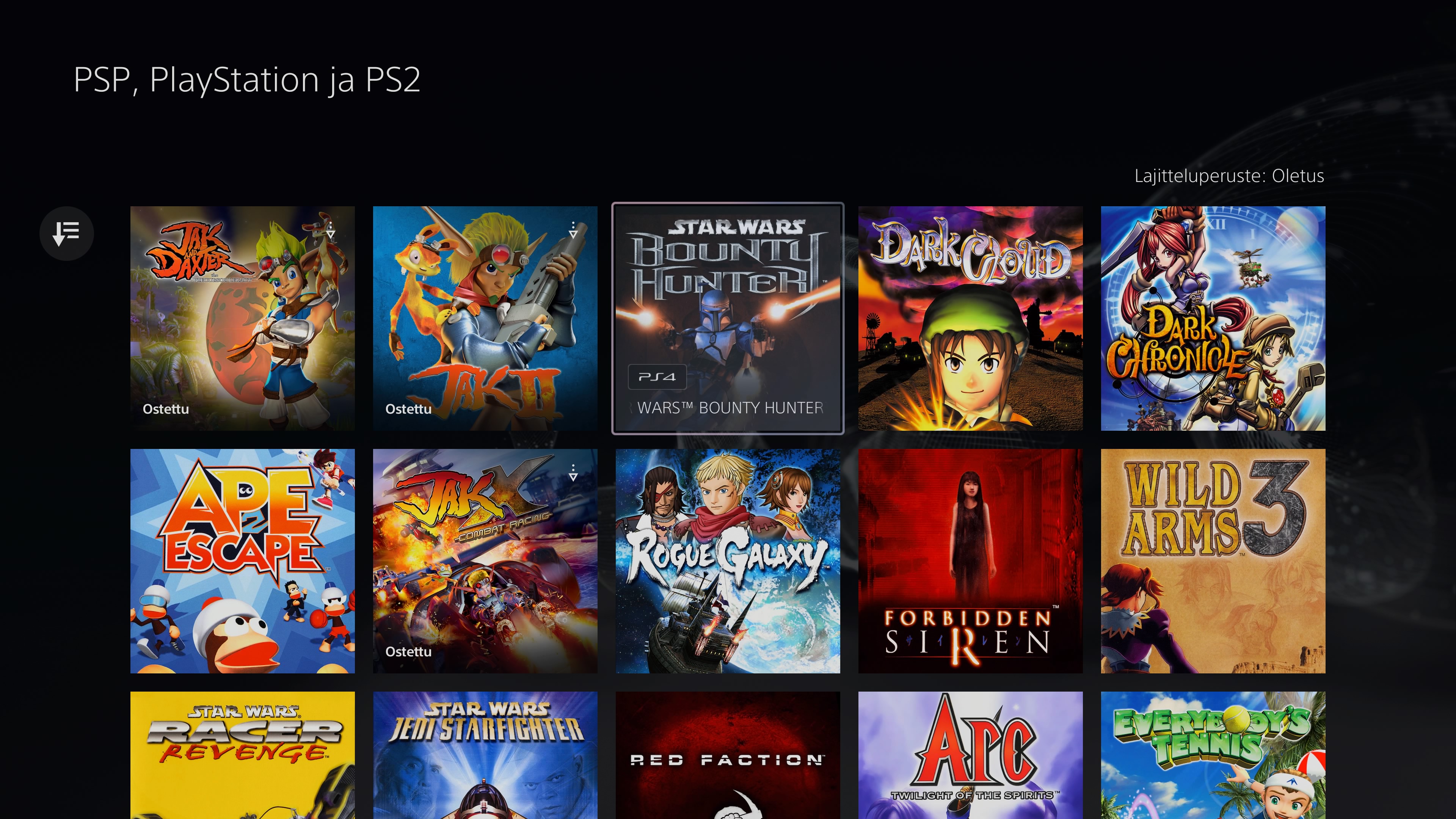 Playstation Plus Premium - Retro-osasto