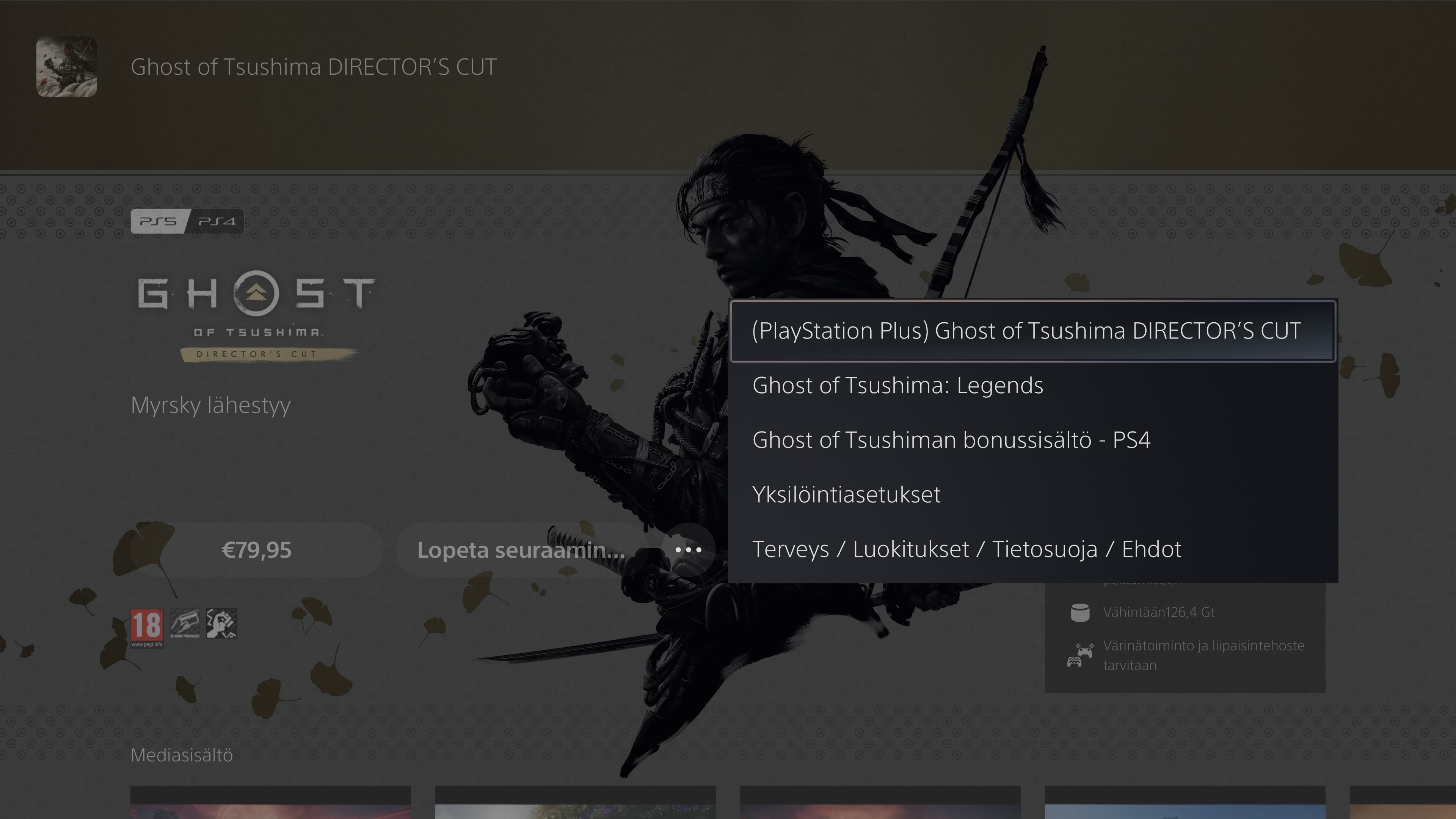Playstation Plus Premium - Tsushiman monet kasvot
