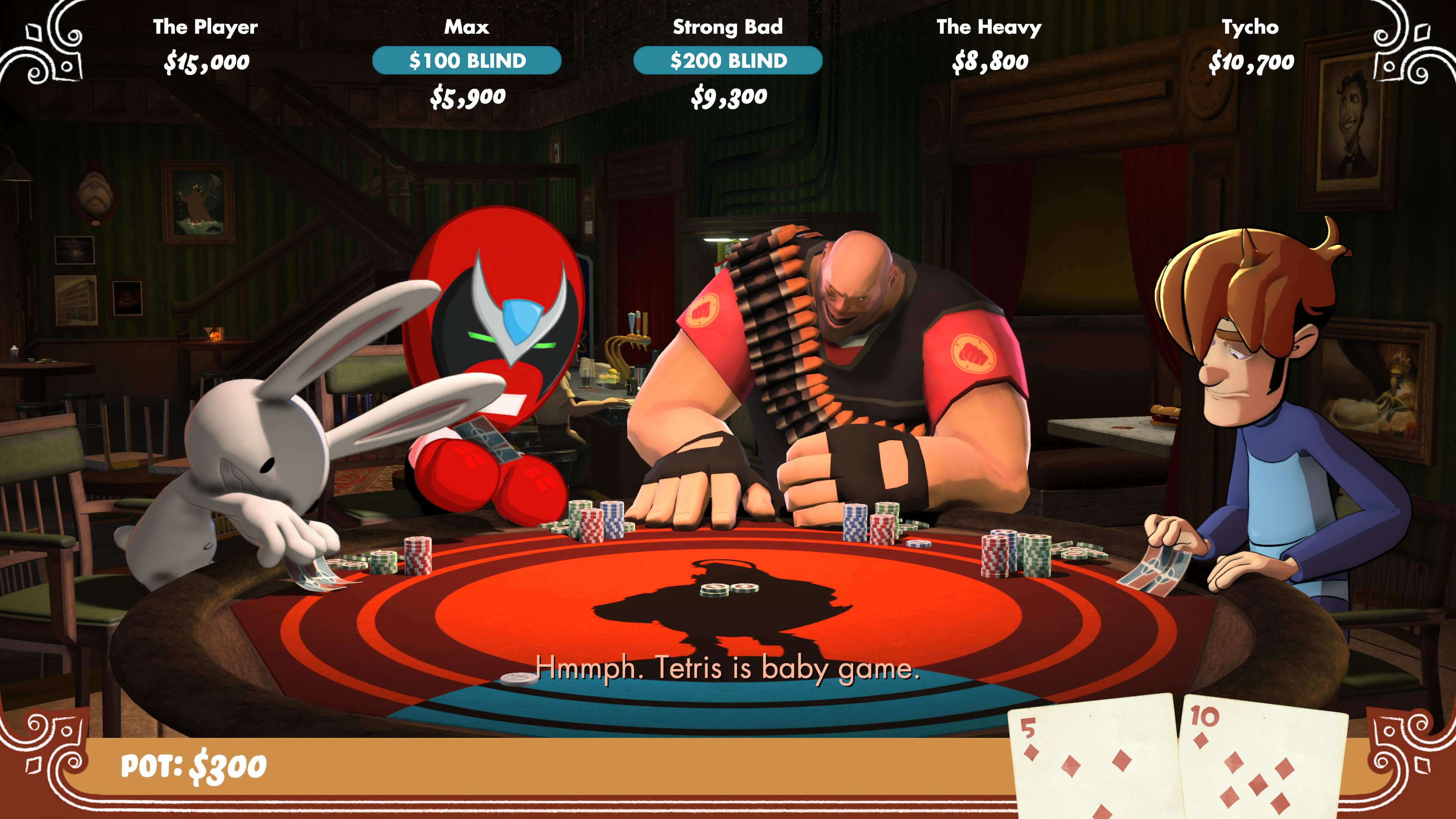 Poker Night at the Inventory - Vaihtelua sisustukseen