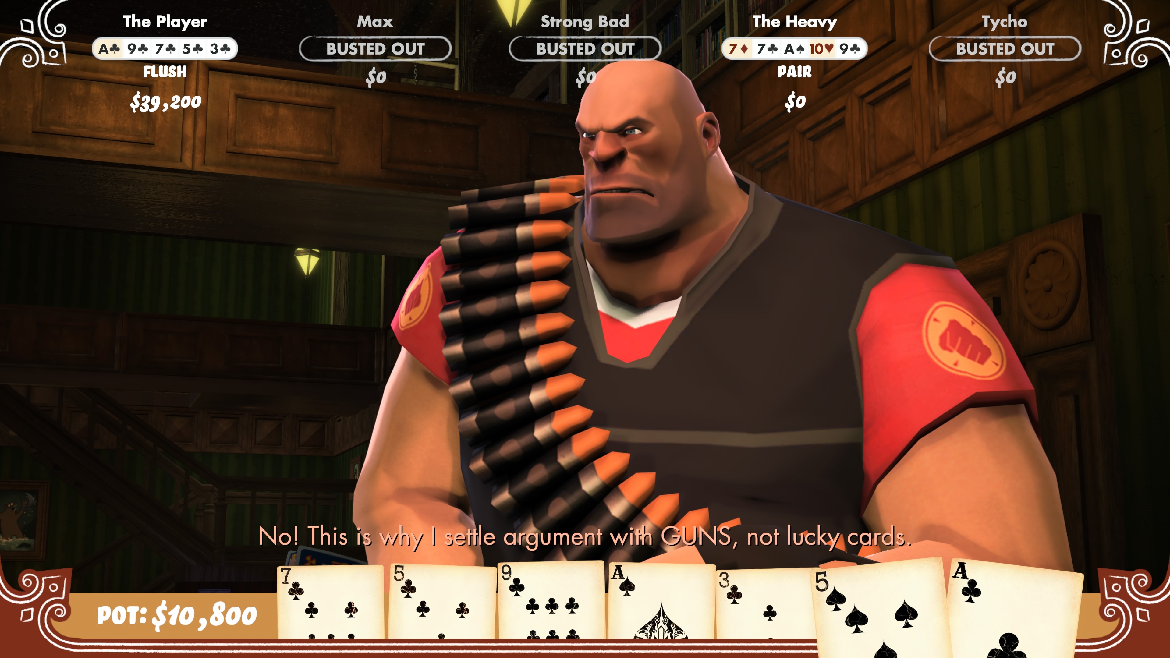 Poker Night at the Inventory - Viimeinen kortti pelasti