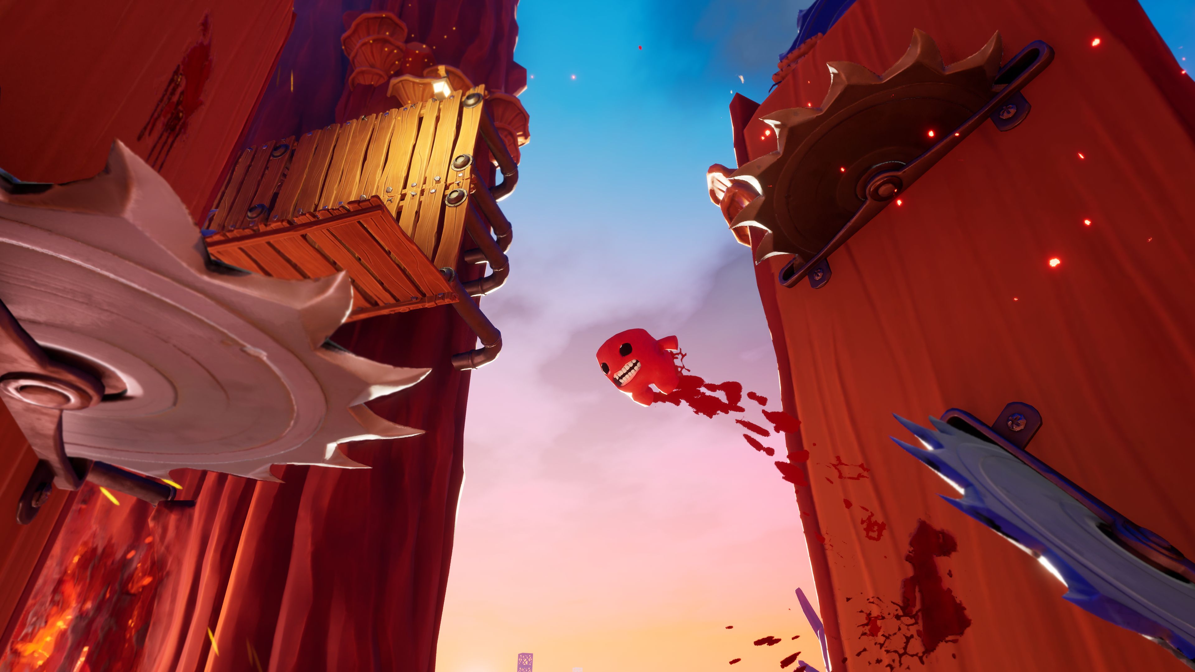 Super Meat Boy 3D_Liitäen kohti sirkkeliä