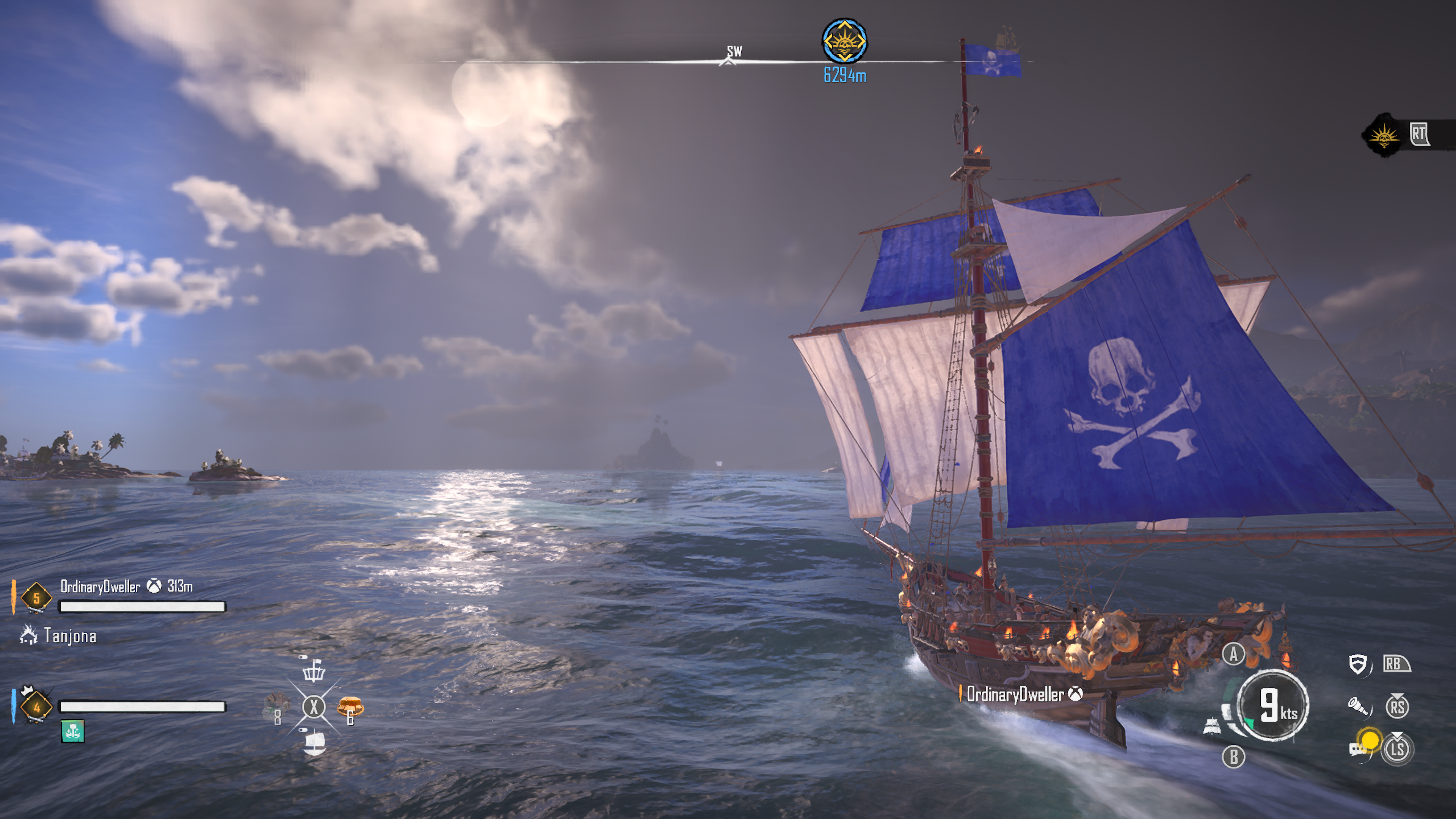 Skull and Bones_Sinivalkoisin värein
