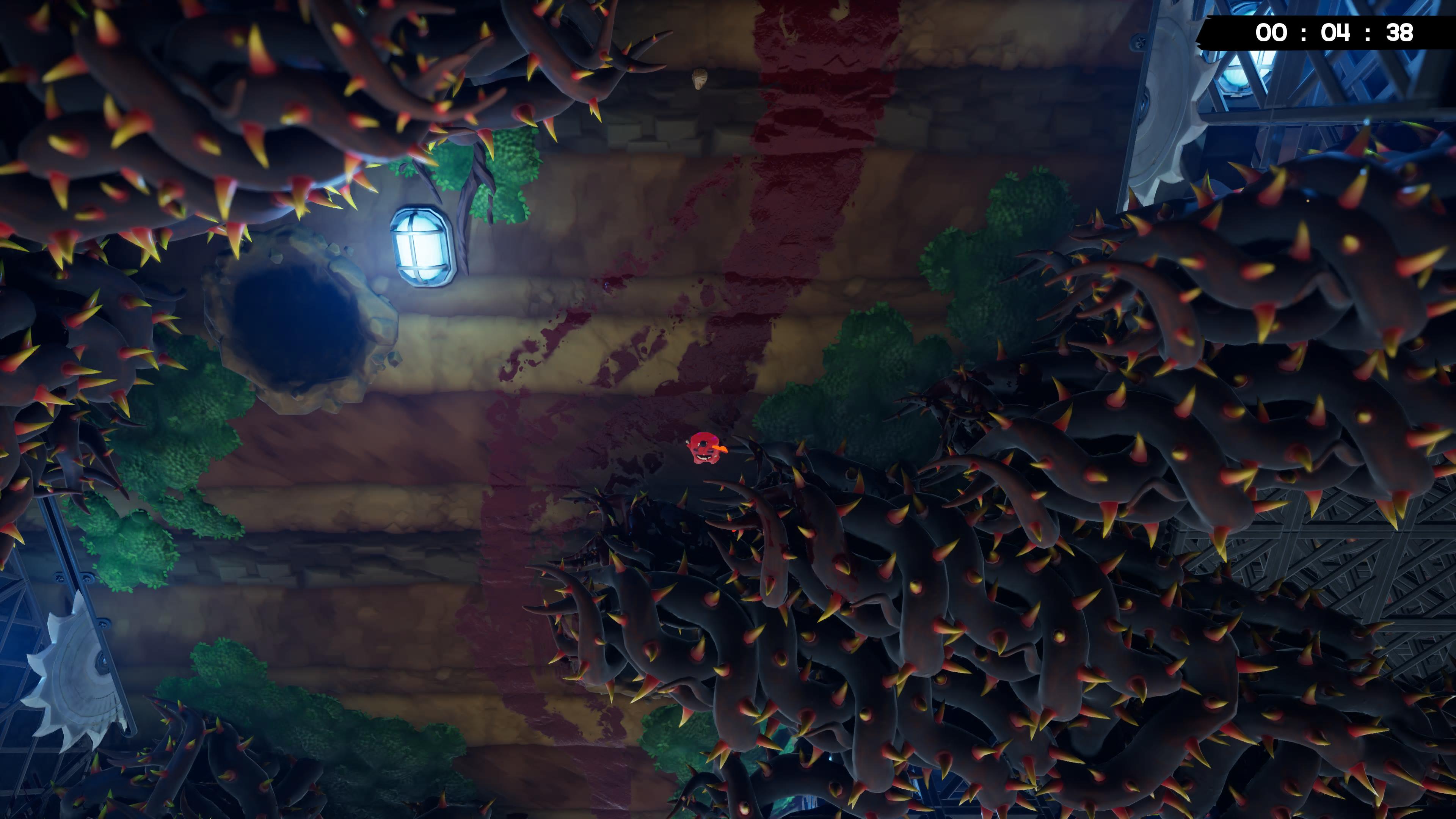 Super Meat Boy 3D_Piikkejä on, ruusuja ei