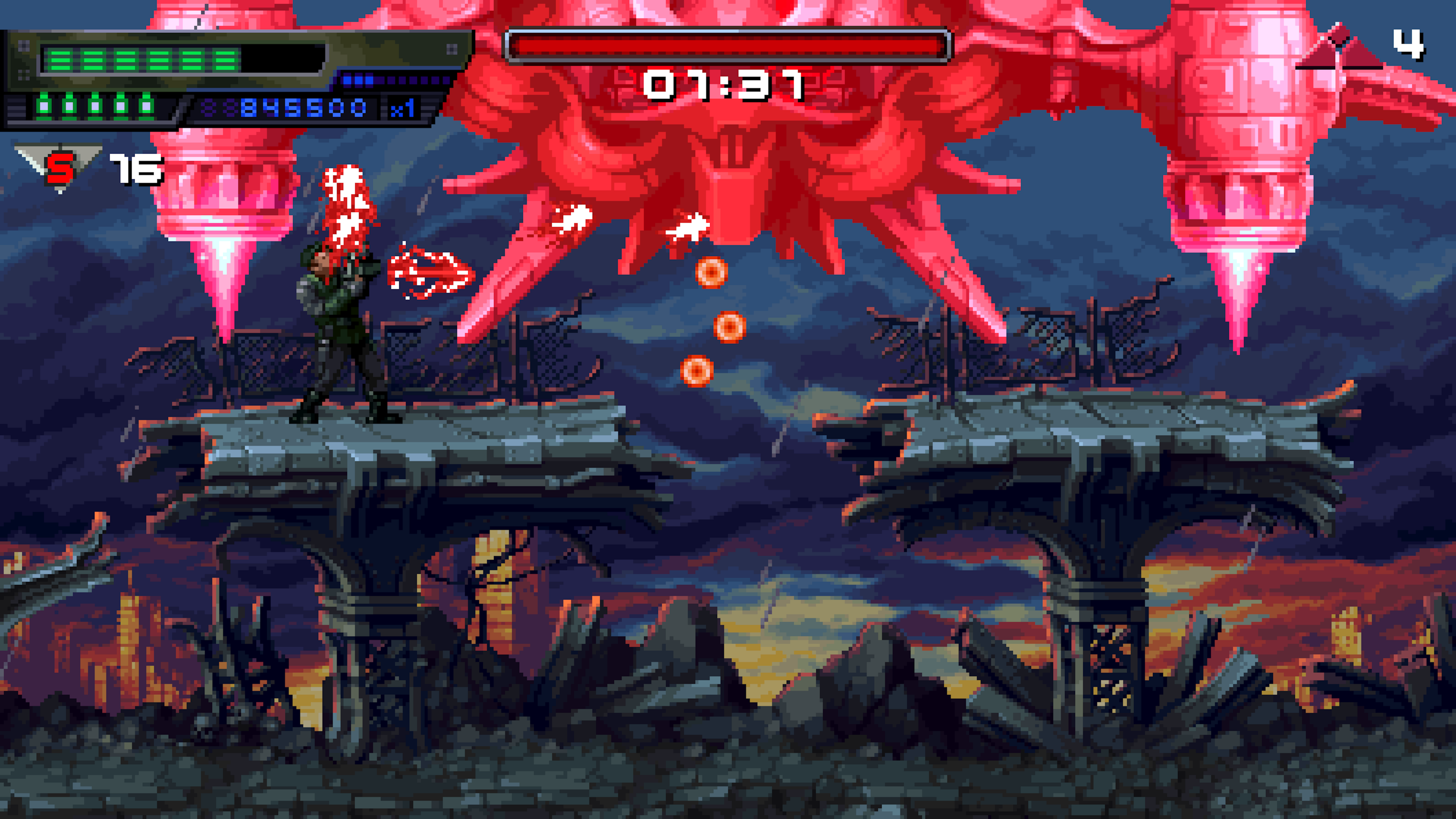 Terminator 2D: NO FATE_Alus ottaa osumaa