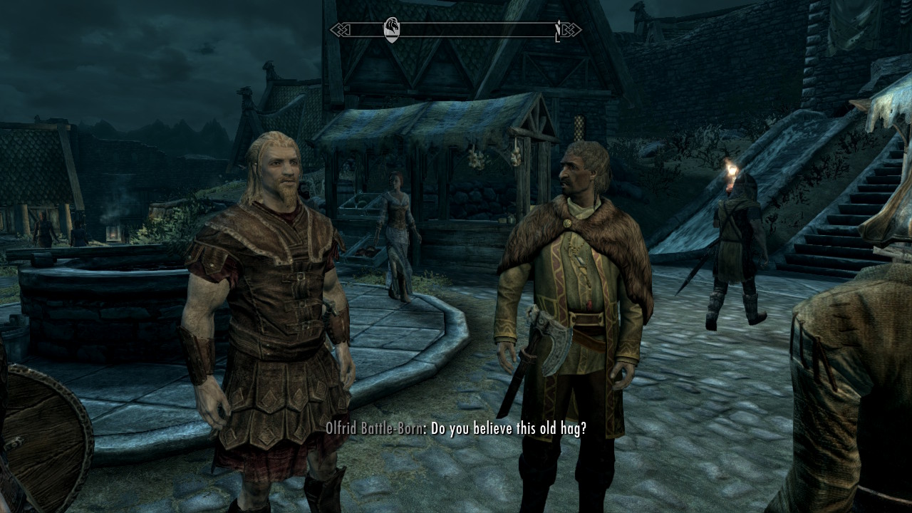 The Elder Scrolls V Skyrim Switch dialogi ja hag