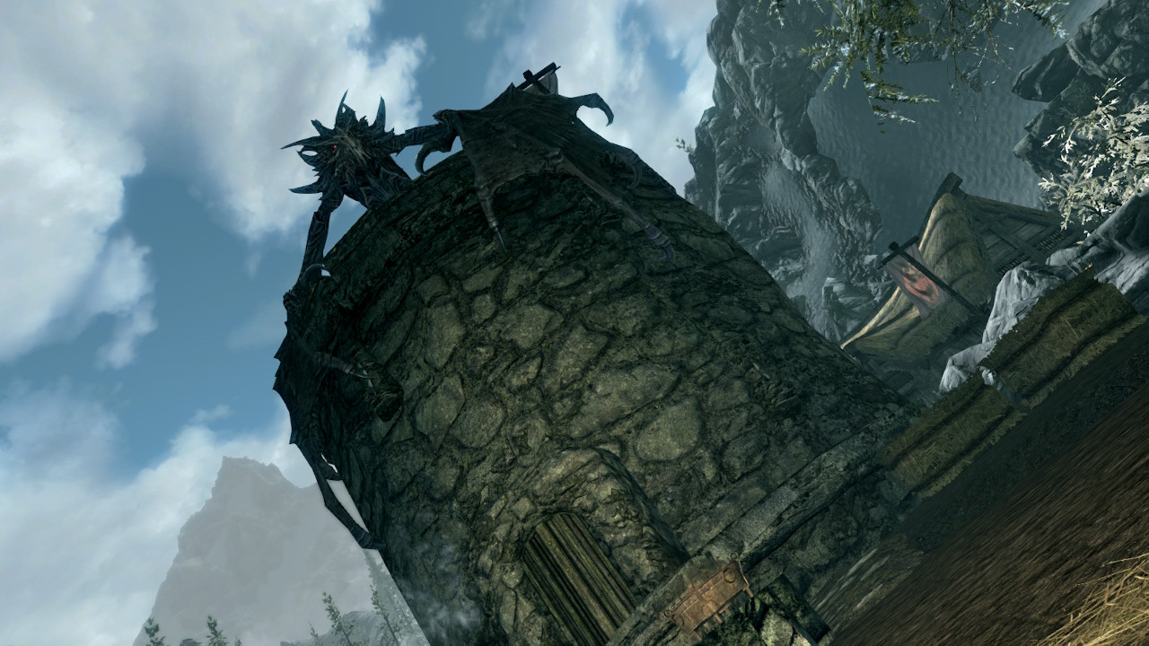 The Elder Scrolls V Skyrim Switch lohikäärme katolla ooämgee