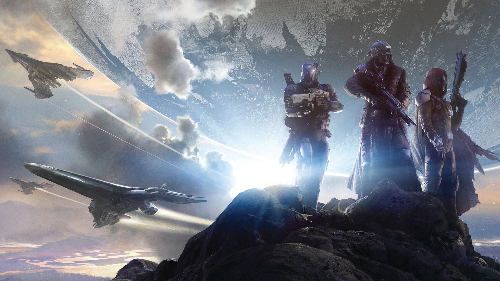Destiny, kolme vartijaa ja Matkaaja