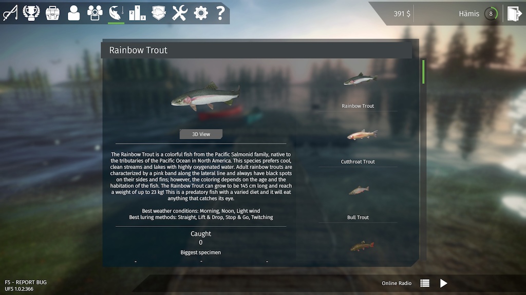 Ultimate Fishing Simulator: Kalapedia