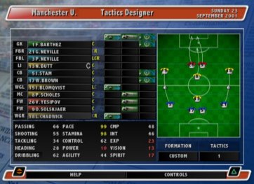 Alex Ferguson’s Player Manager 2001