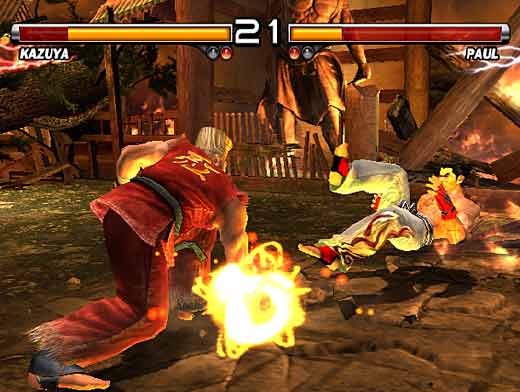 Tekken 5:n PS2-versiolle omat kotisivut