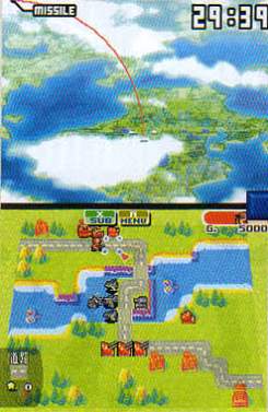 Kuvia Advance Wars DS:stä