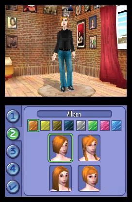 Kuvia ja tietoja DS:n The Sims 2 –pelistä