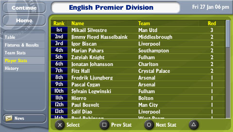 Football Manager 2006 myös PSP:lle