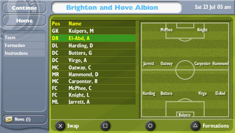 Football Manager 2006 myös PSP:lle