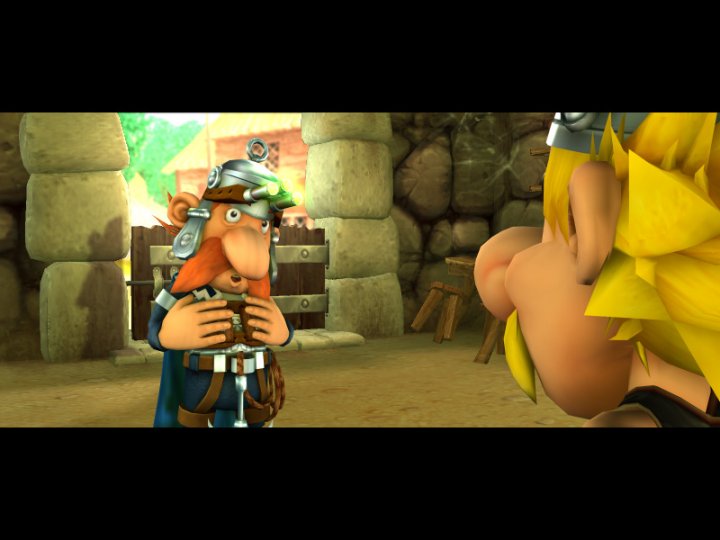 Asterix ja Obelix peliparodioimassa
