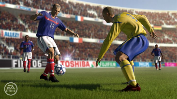 X05: Roppakaupalla kuvia Xbox 360:n FIFA 06:sta