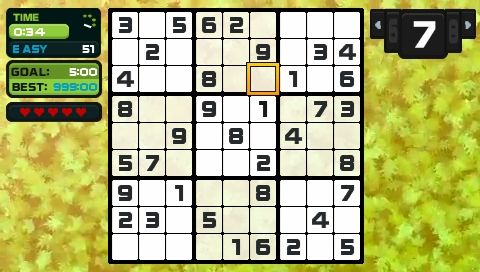 Go! Sudoku joulukuussa PSP:lle