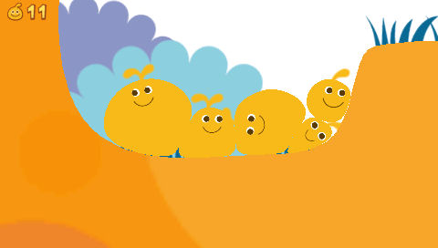 LocoRoco pyörii PSP:lle kesällä