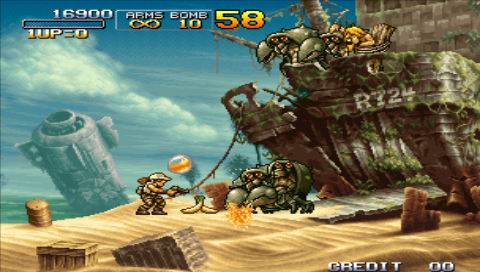 PSP:n Metal Slug -kokoelma Eurooppaan