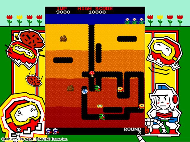 Dig Dug kaivautui Live Arcadeen