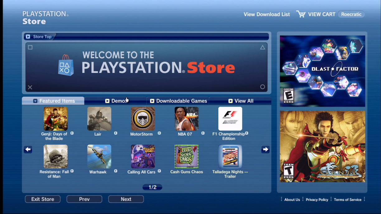 PlayStation Store ei yllä kaikkialle