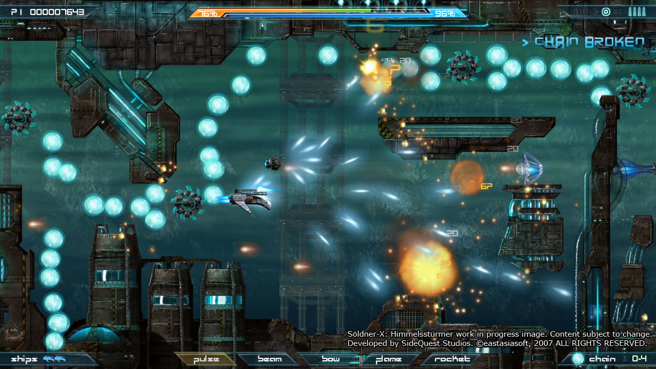 Söldner-X: Himmelsstürmer -2D-räiskintä PS3:n Storeen