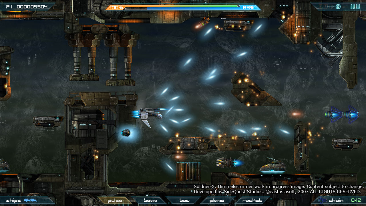 Söldner-X: Himmelsstürmer -2D-räiskintä PS3:n Storeen