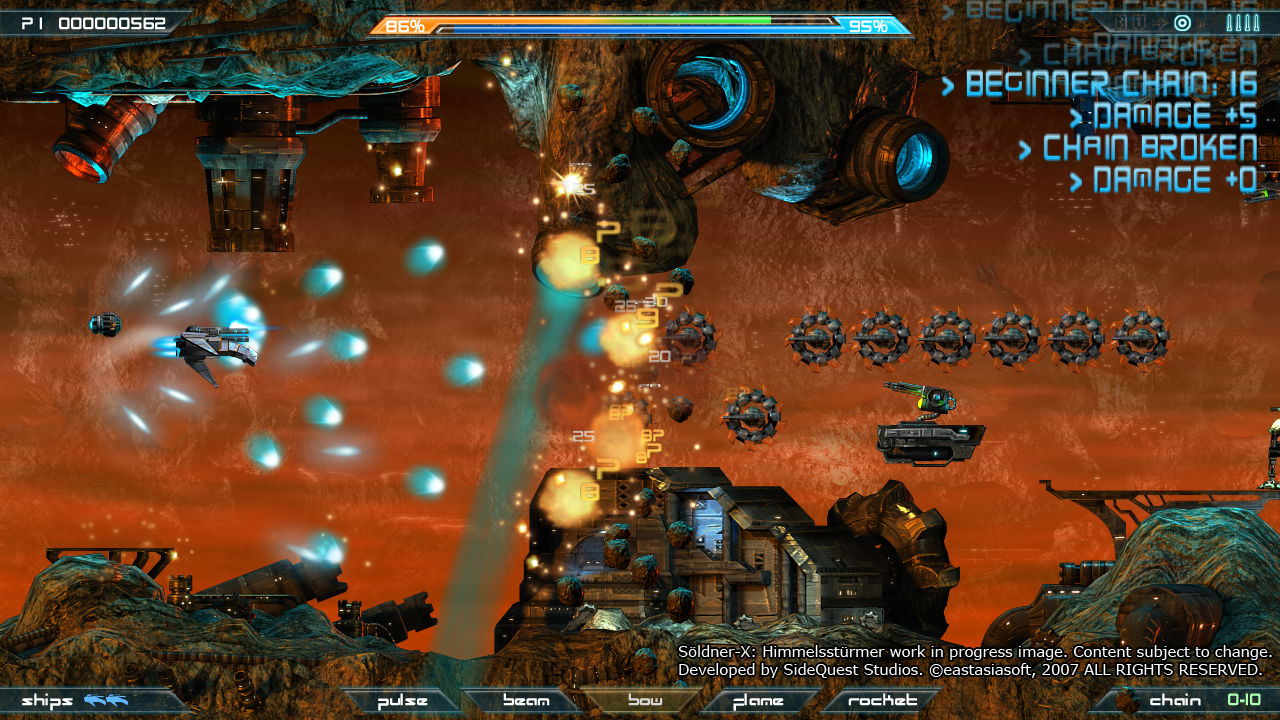 Söldner-X: Himmelsstürmer -2D-räiskintä PS3:n Storeen