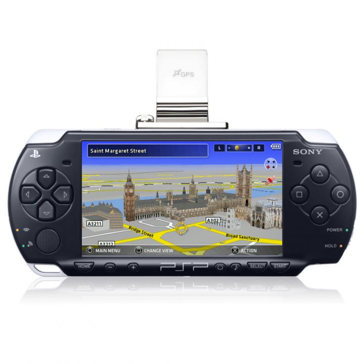 PSP:lle GPS, näppäimistö ja kopioita blu-ray-leffoista