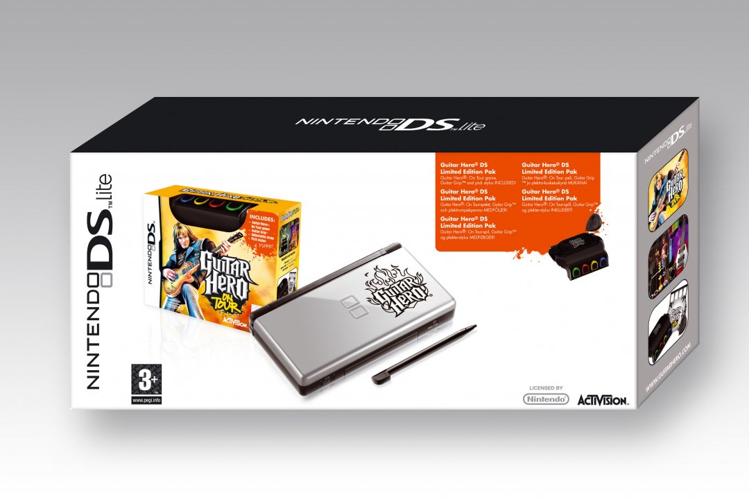 DS Lite ja Guitar Hero yhteispakettiin