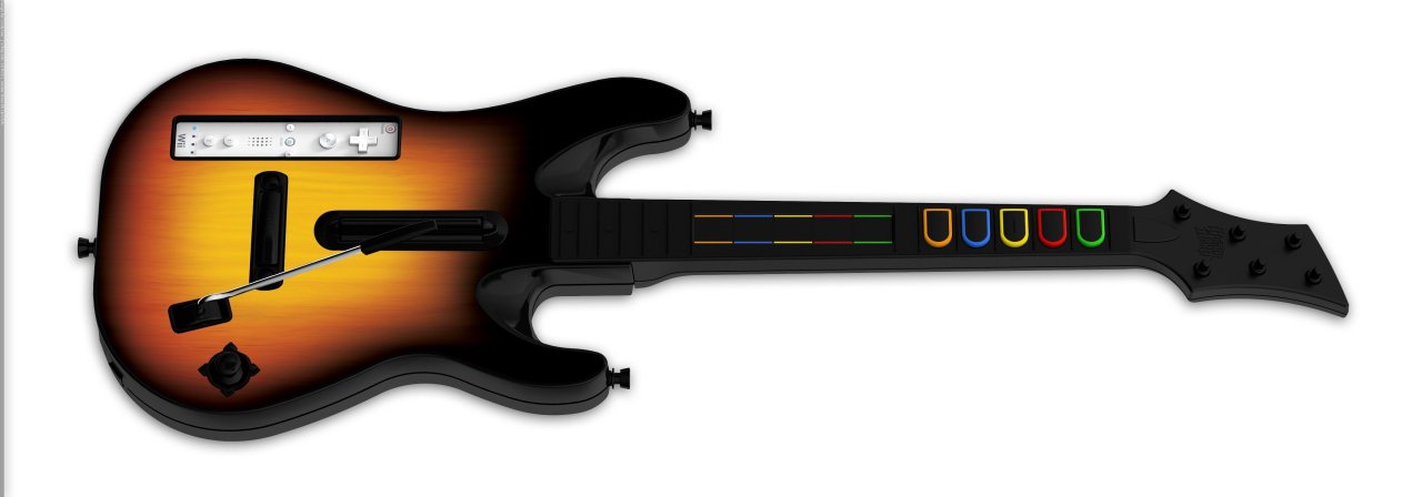 Tältä näyttää Guitar Hero: World Tourin Wii-kamat